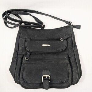 St. Johns Bay Crossbody Bag Black Shoulder Travel Purse